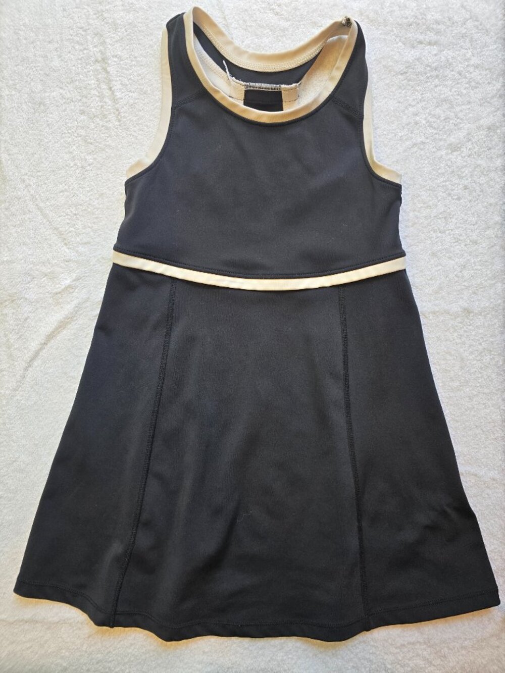 Tommy Bahama Active Girl's Activewear Tennis Dress - Black and White